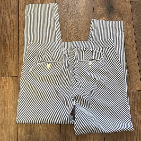 Talbots Chatham ankle pant blue and white size 10 - Picture 5 of 6